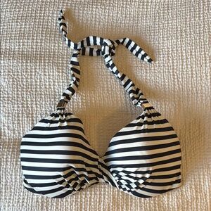 Striped Halter Bikini Top